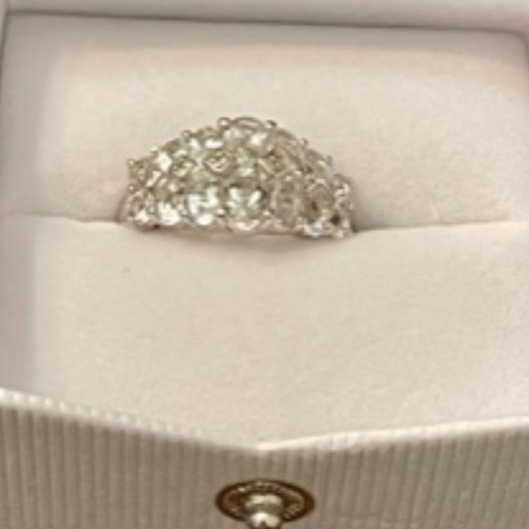 Size 7.25 Natural 2.10 ct Petalite & Zircon Designer Ring - Picture 2 of 4